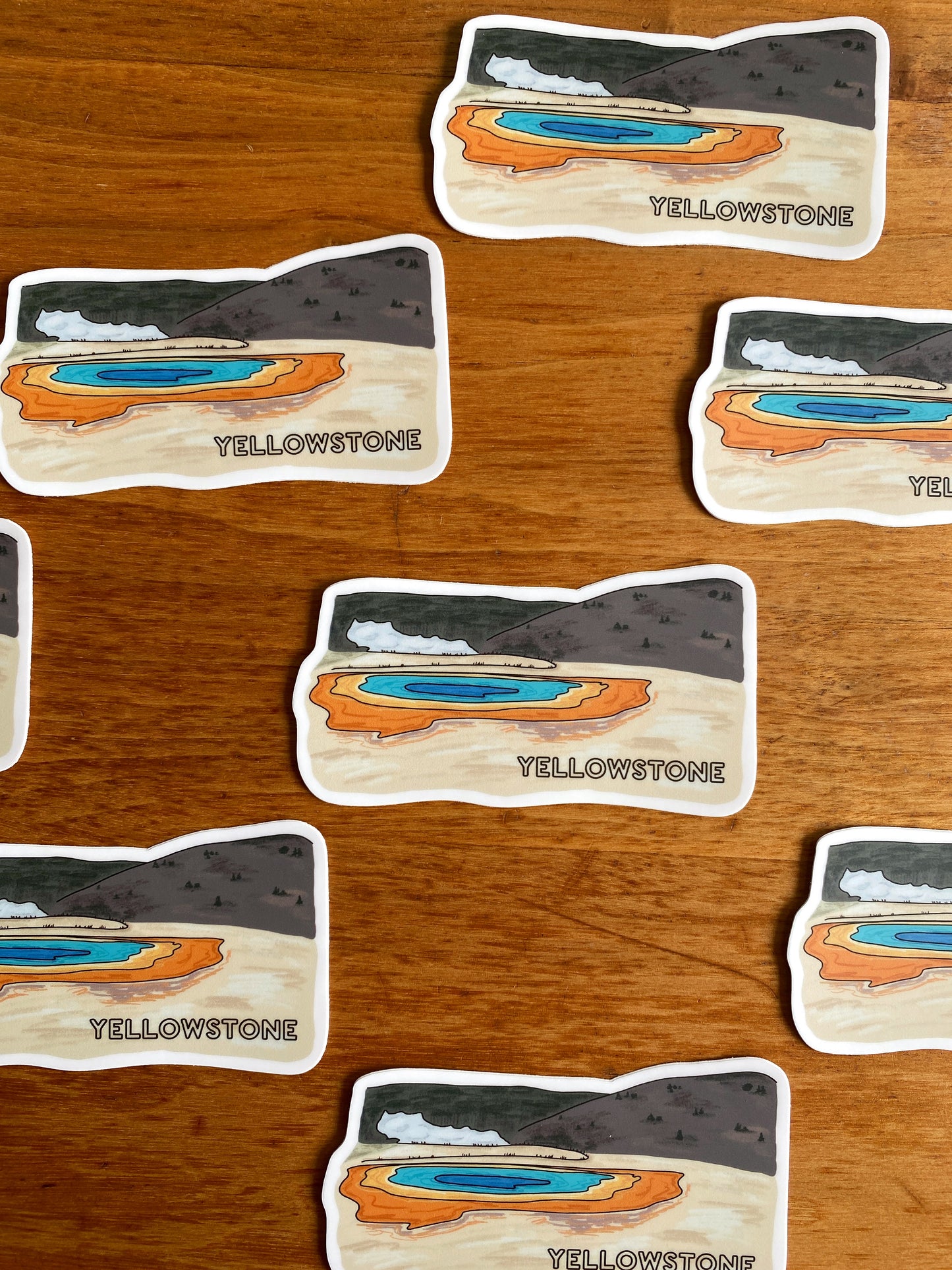 waterproof yellowstone national park sticker