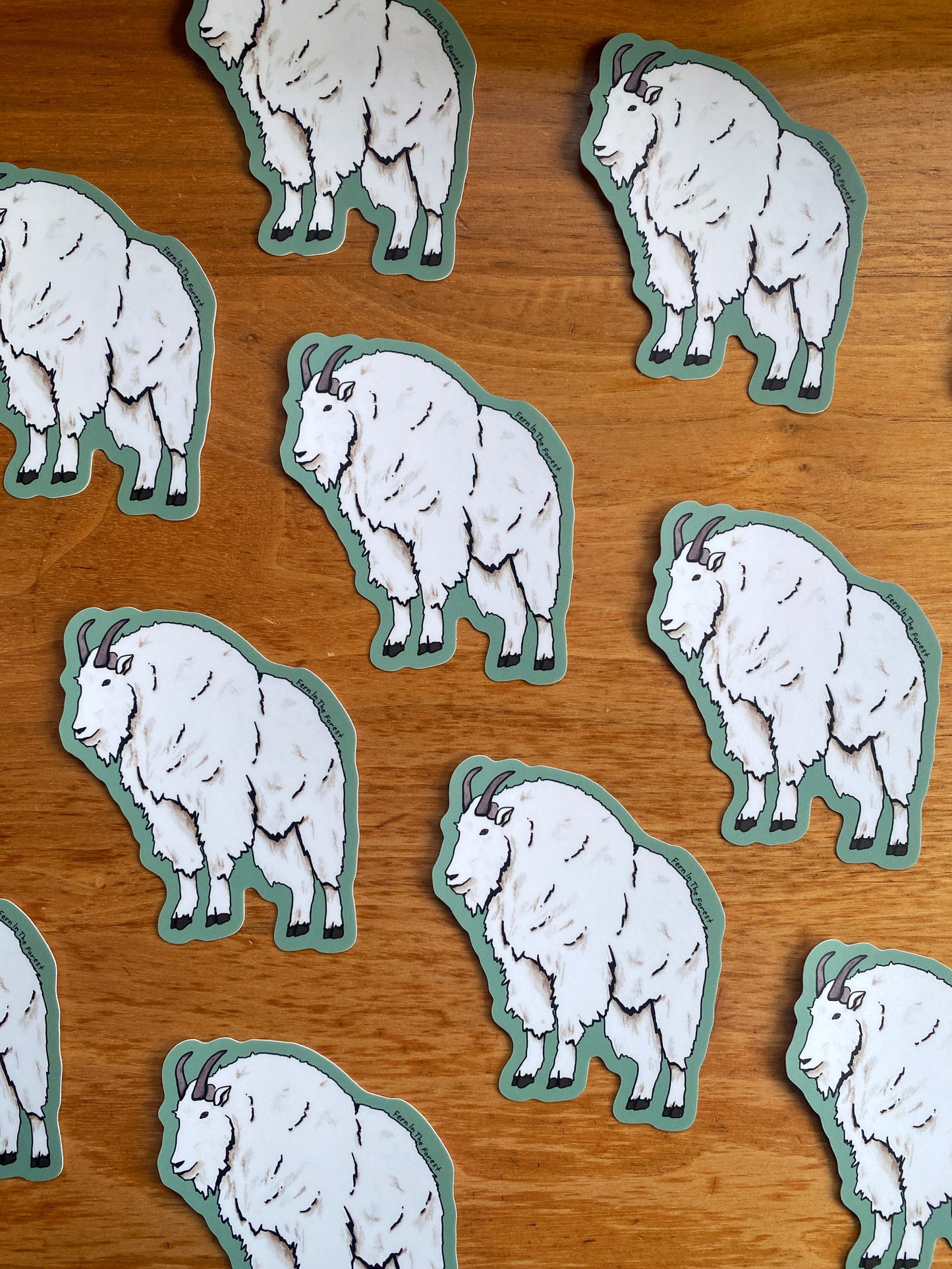 Illustrated Mountain Goat Sticker | 3.25" x 2.75"