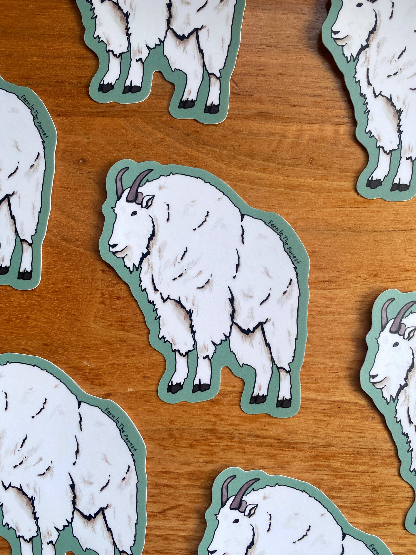Illustrated Mountain Goat Sticker | 3.25" x 2.75"