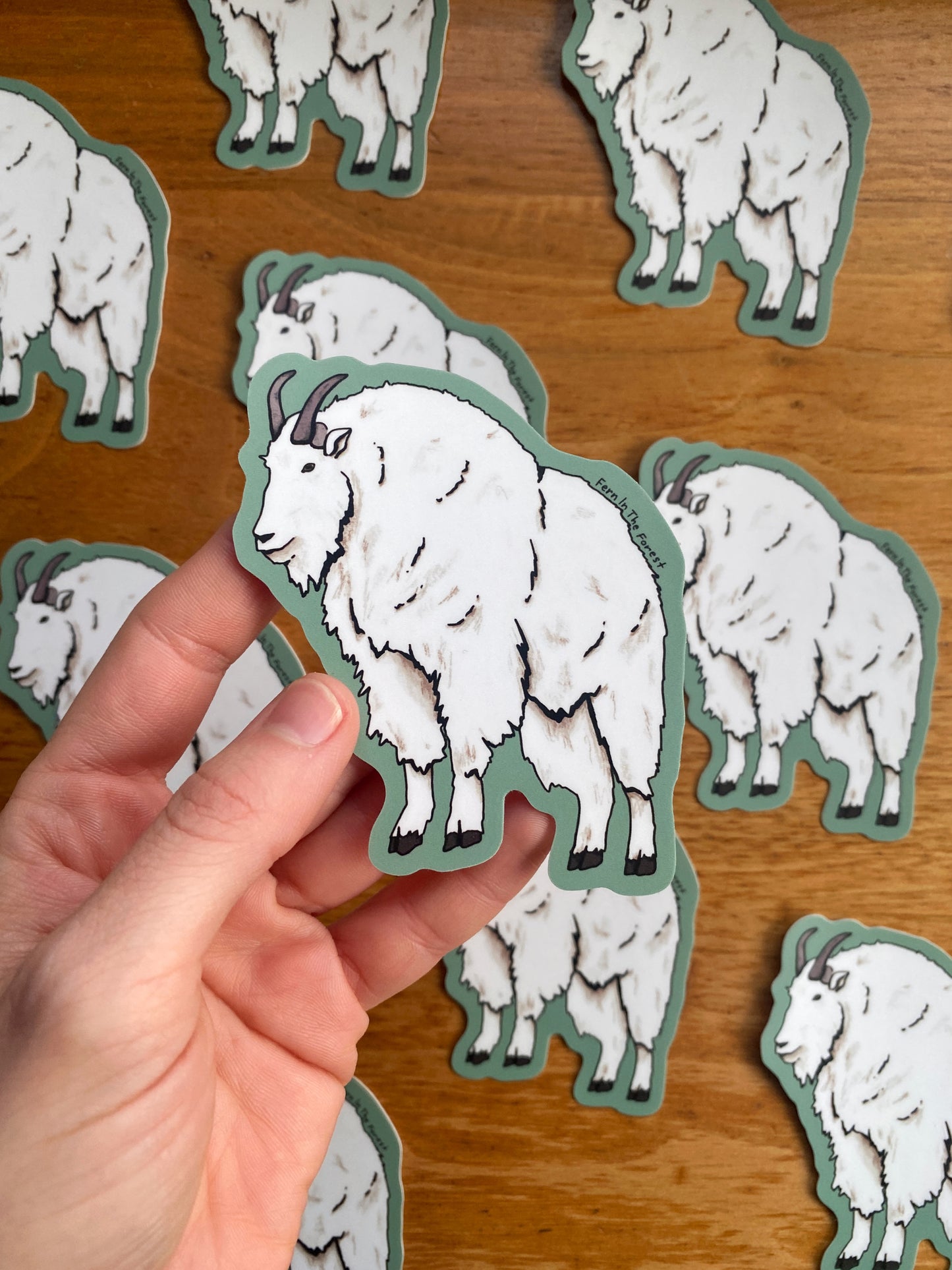 Illustrated Mountain Goat Sticker | 3.25" x 2.75"