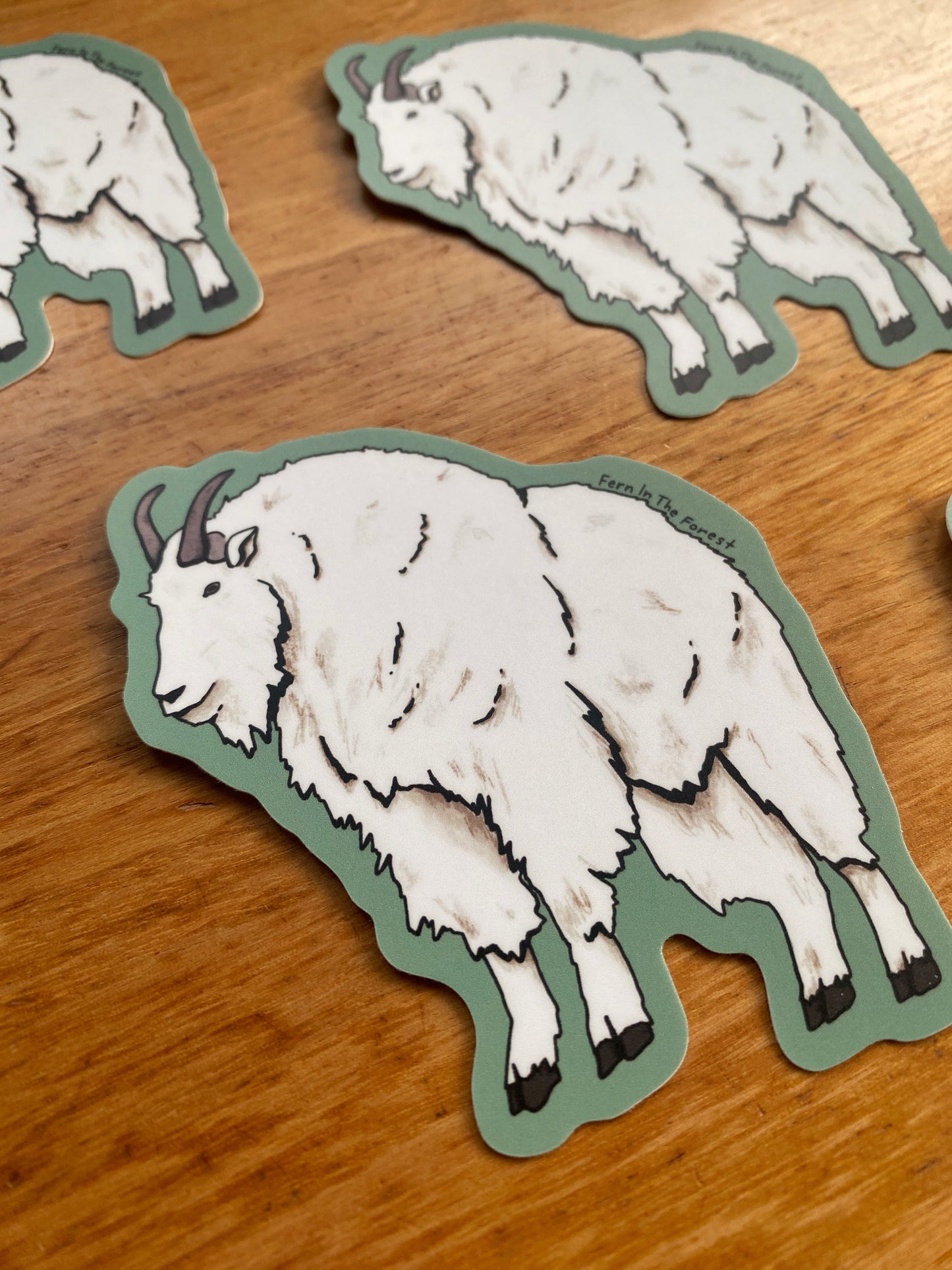 Illustrated Mountain Goat Sticker | 3.25" x 2.75"