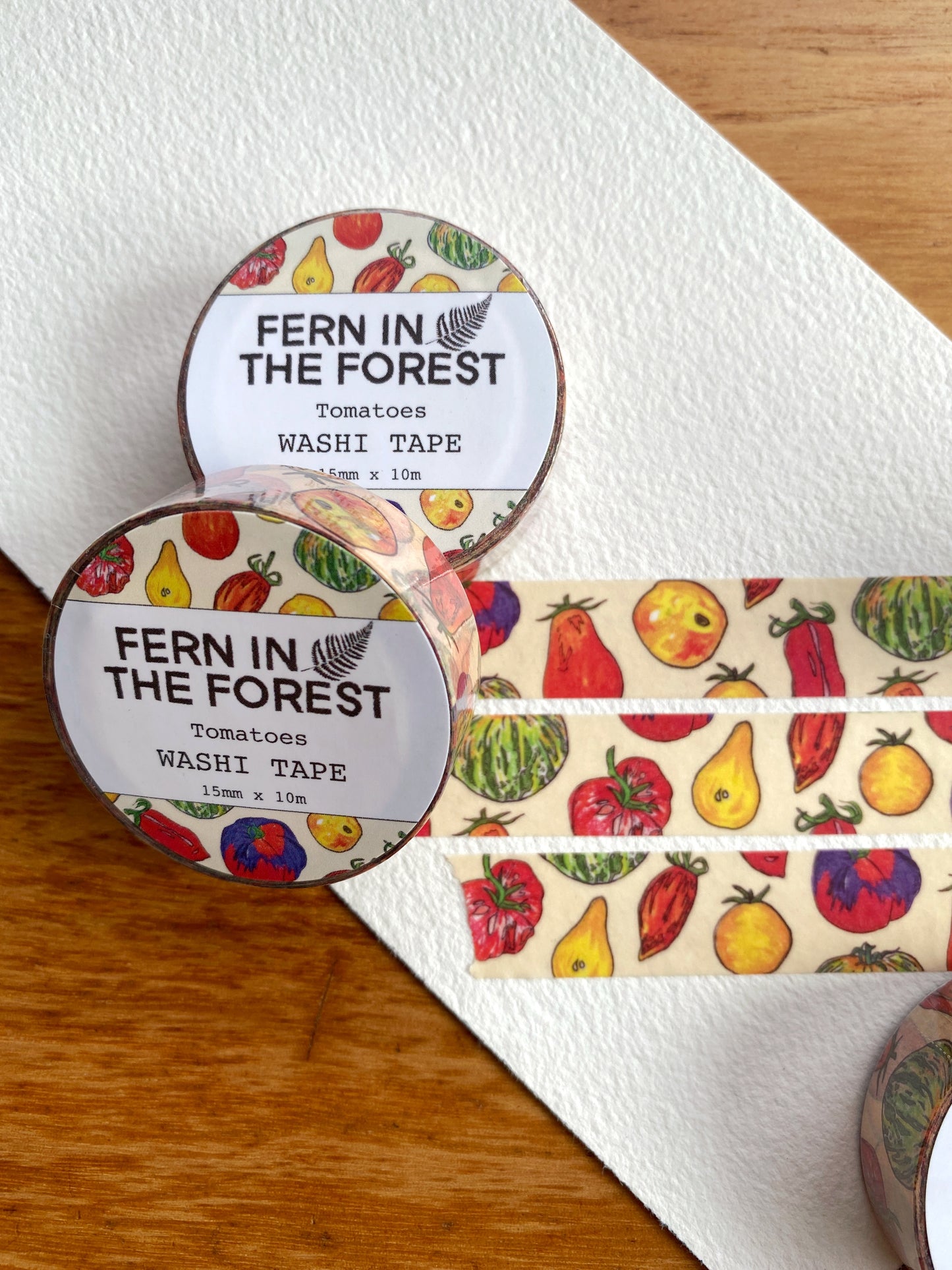 Tomato Watercolor Washi Tape