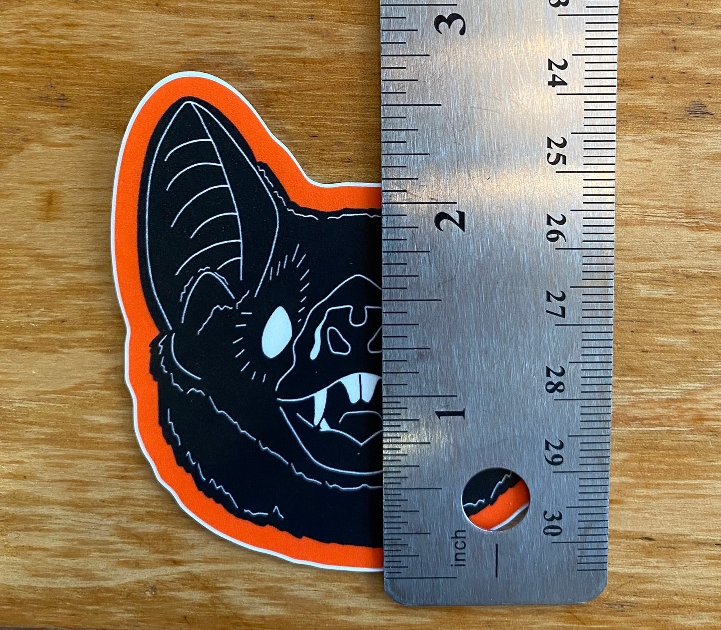 Illustrated Bat Sticker | 2.5" x 2.75"