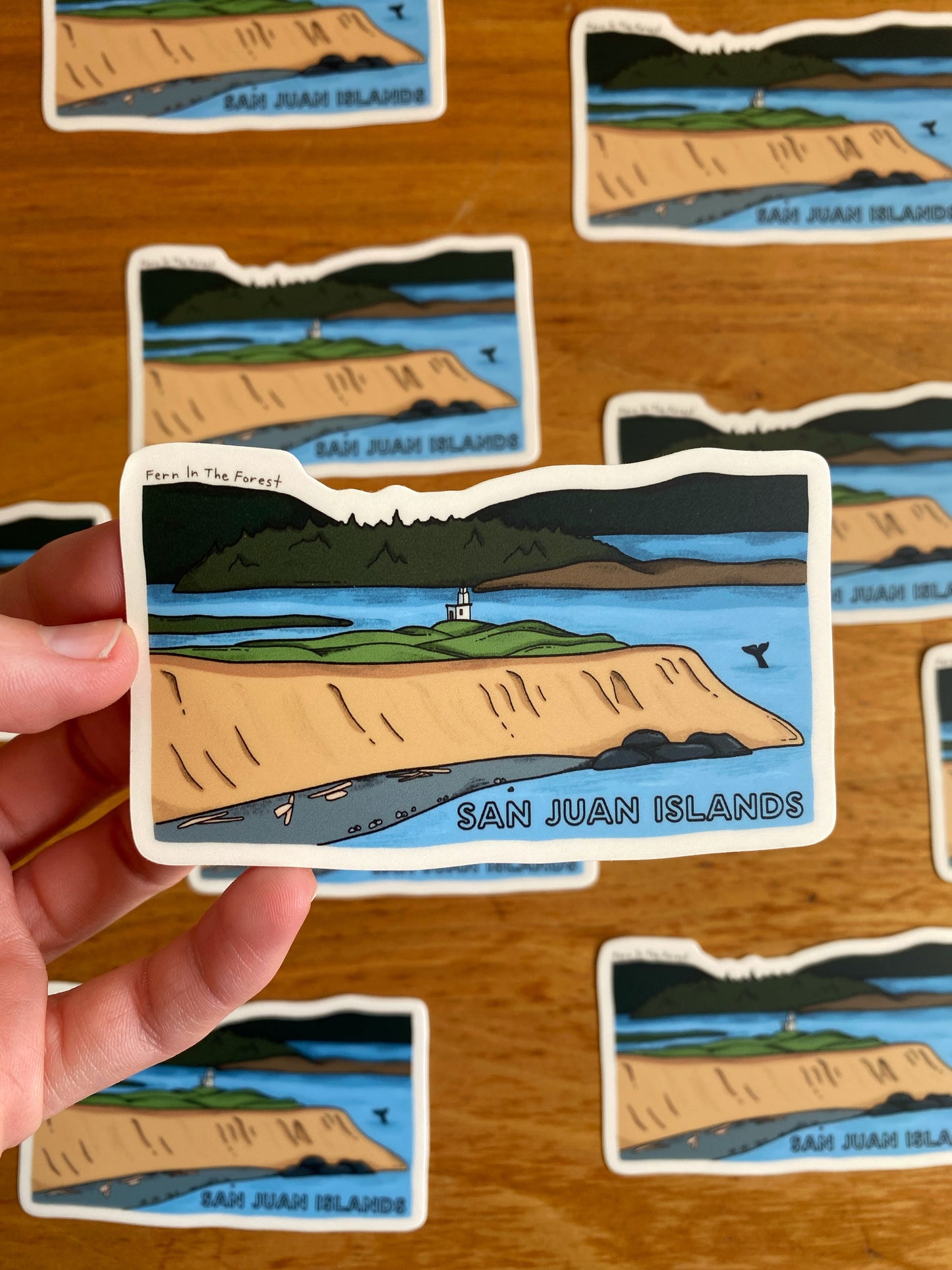 San Juan Island National Historical Park Illustrated Sticker | 3.8” x 2.25”