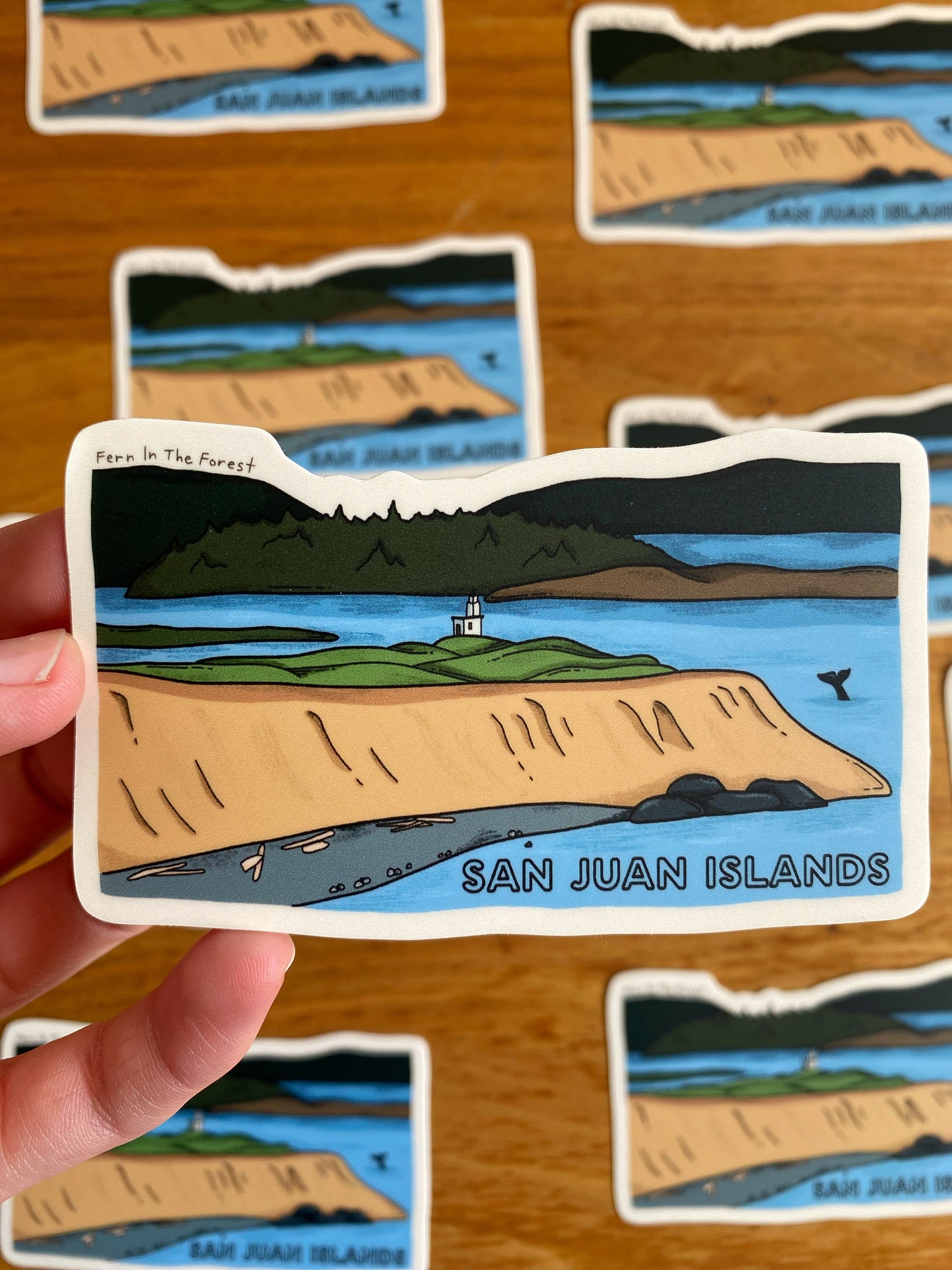 San Juan Island National Historical Park Illustrated Sticker | 3.8” x 2.25”