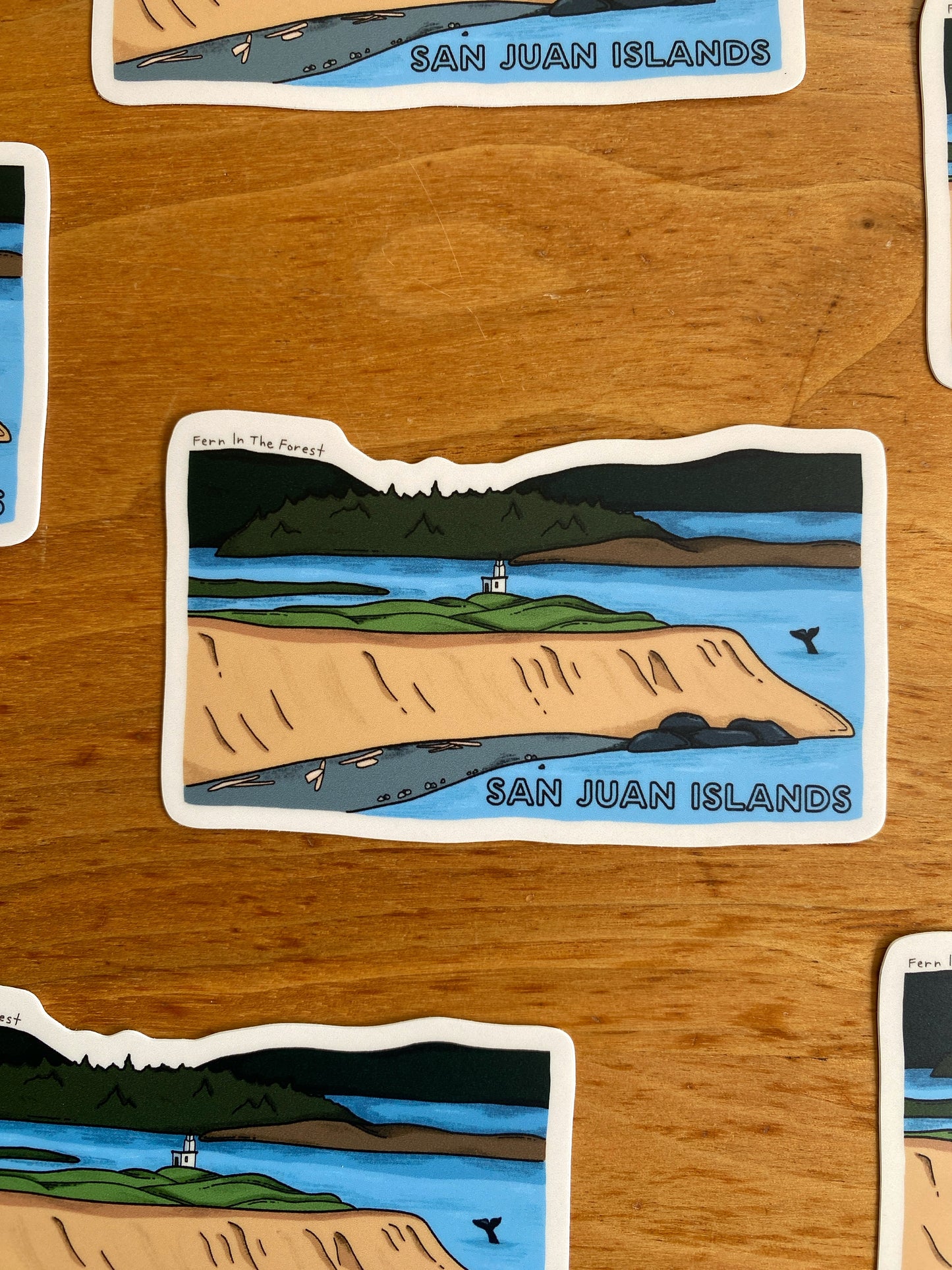 San Juan Island National Historical Park Illustrated Sticker | 3.8” x 2.25”