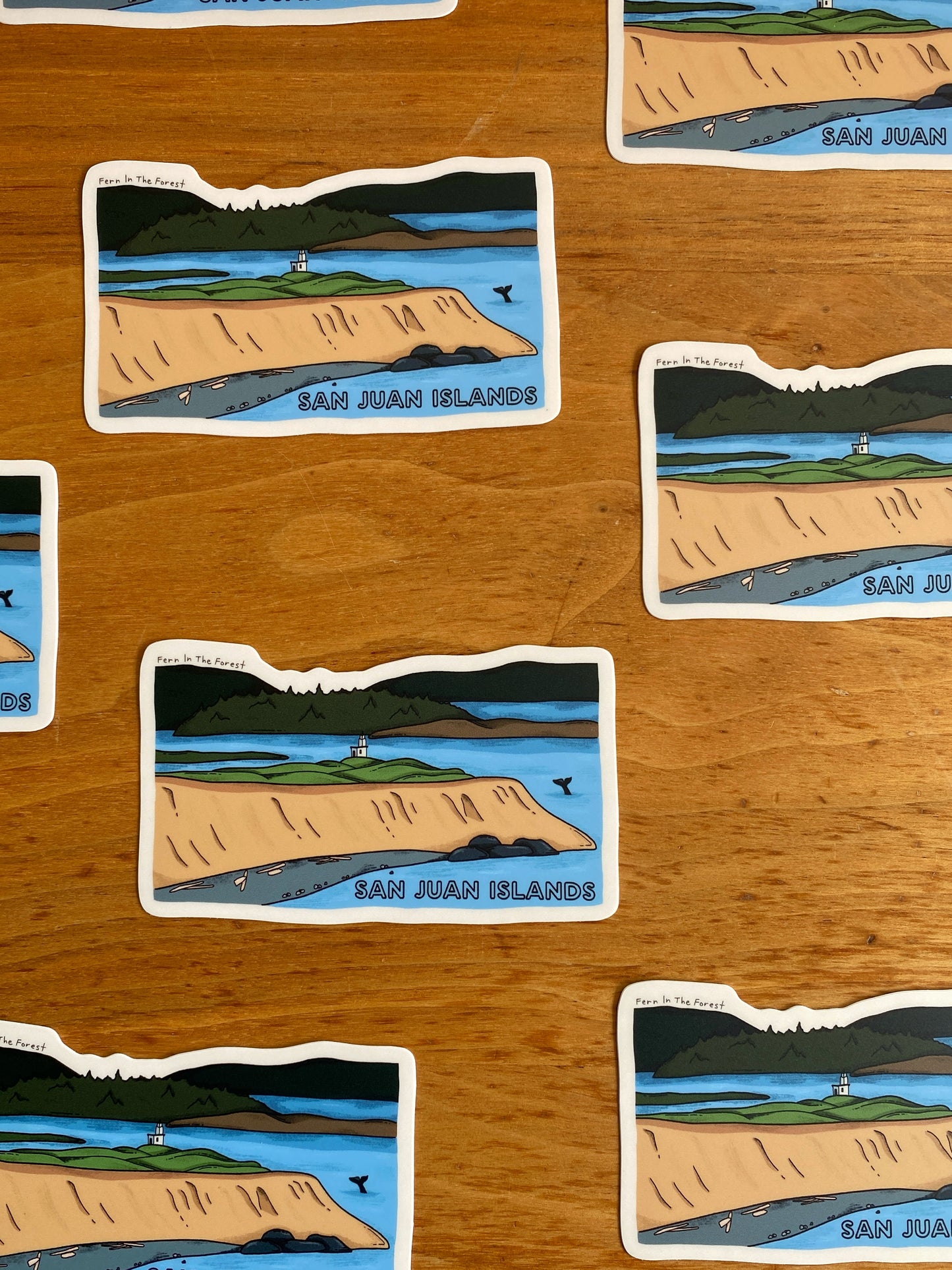 San Juan Island National Historical Park Illustrated Sticker | 3.8” x 2.25”