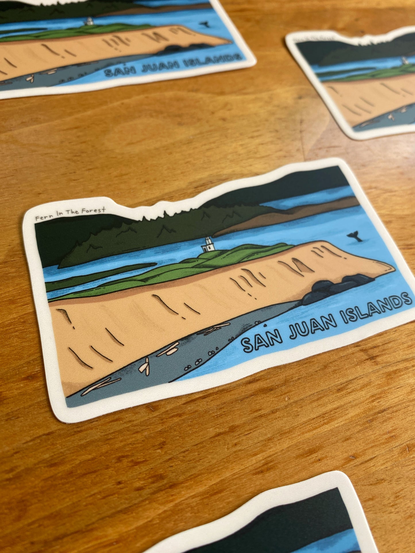 San Juan Island National Historical Park Illustrated Sticker | 3.8” x 2.25”