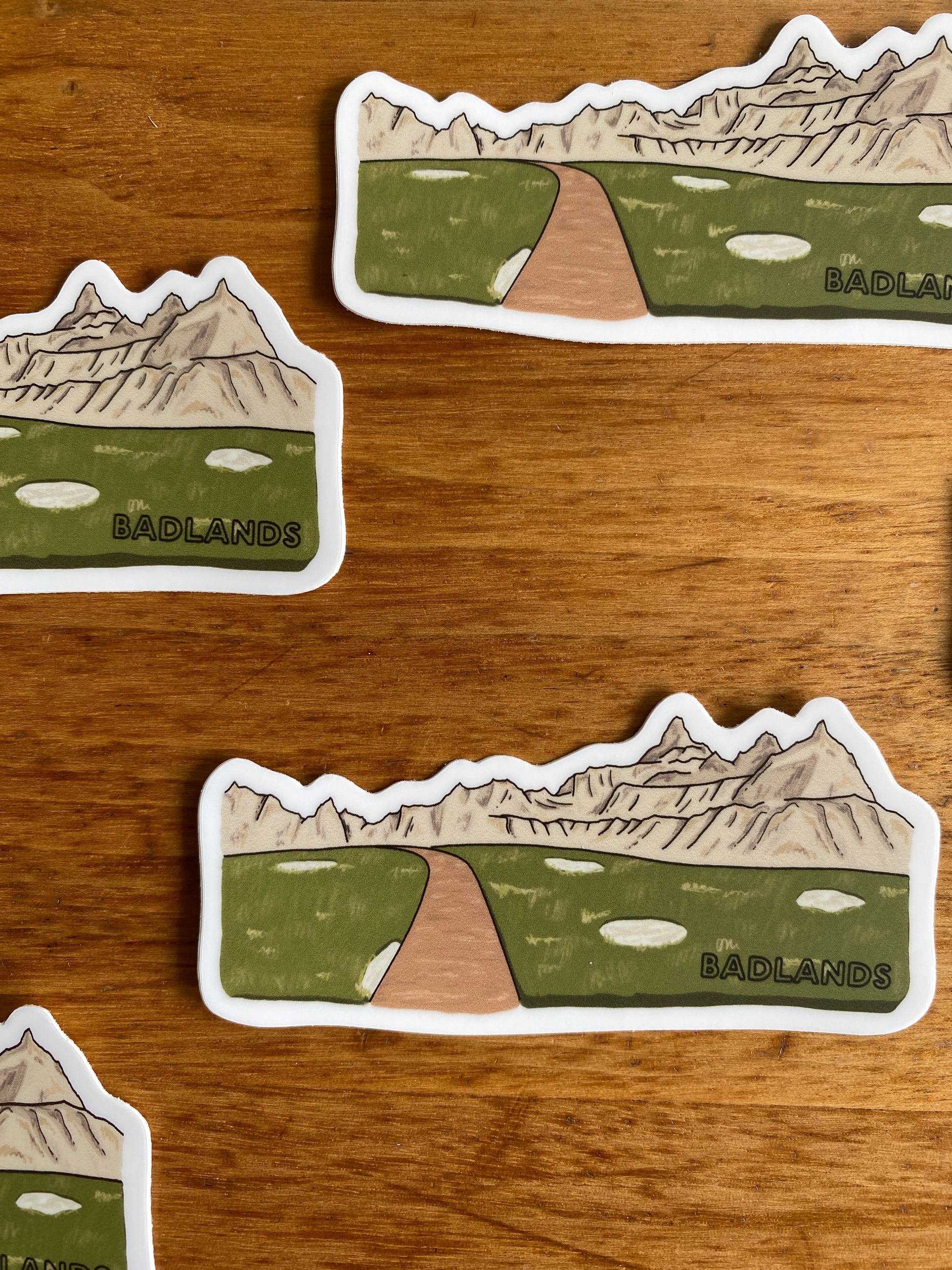 Badlands National Park vinyl sticker.