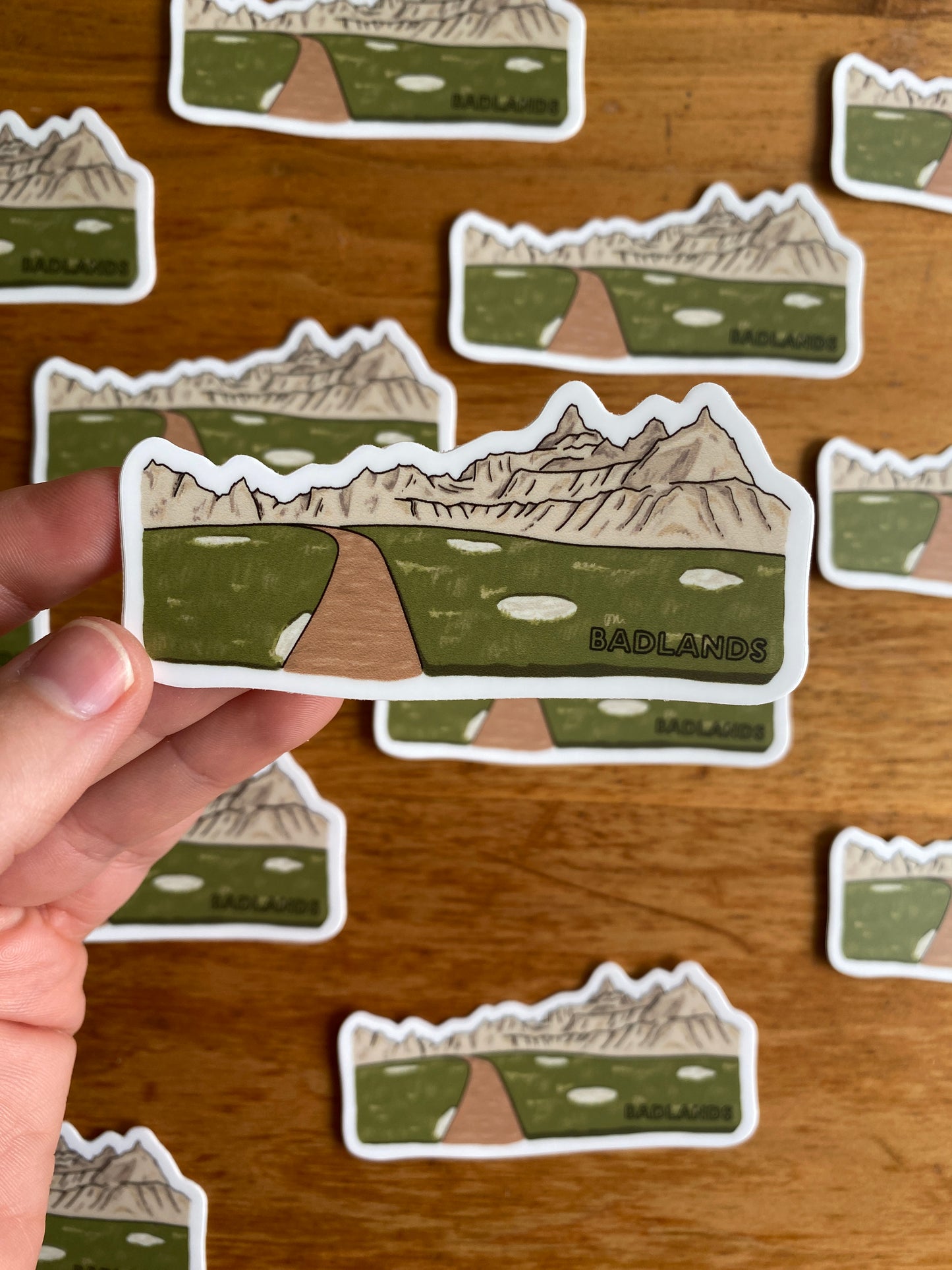 Badlands National Park vinyl sticker.