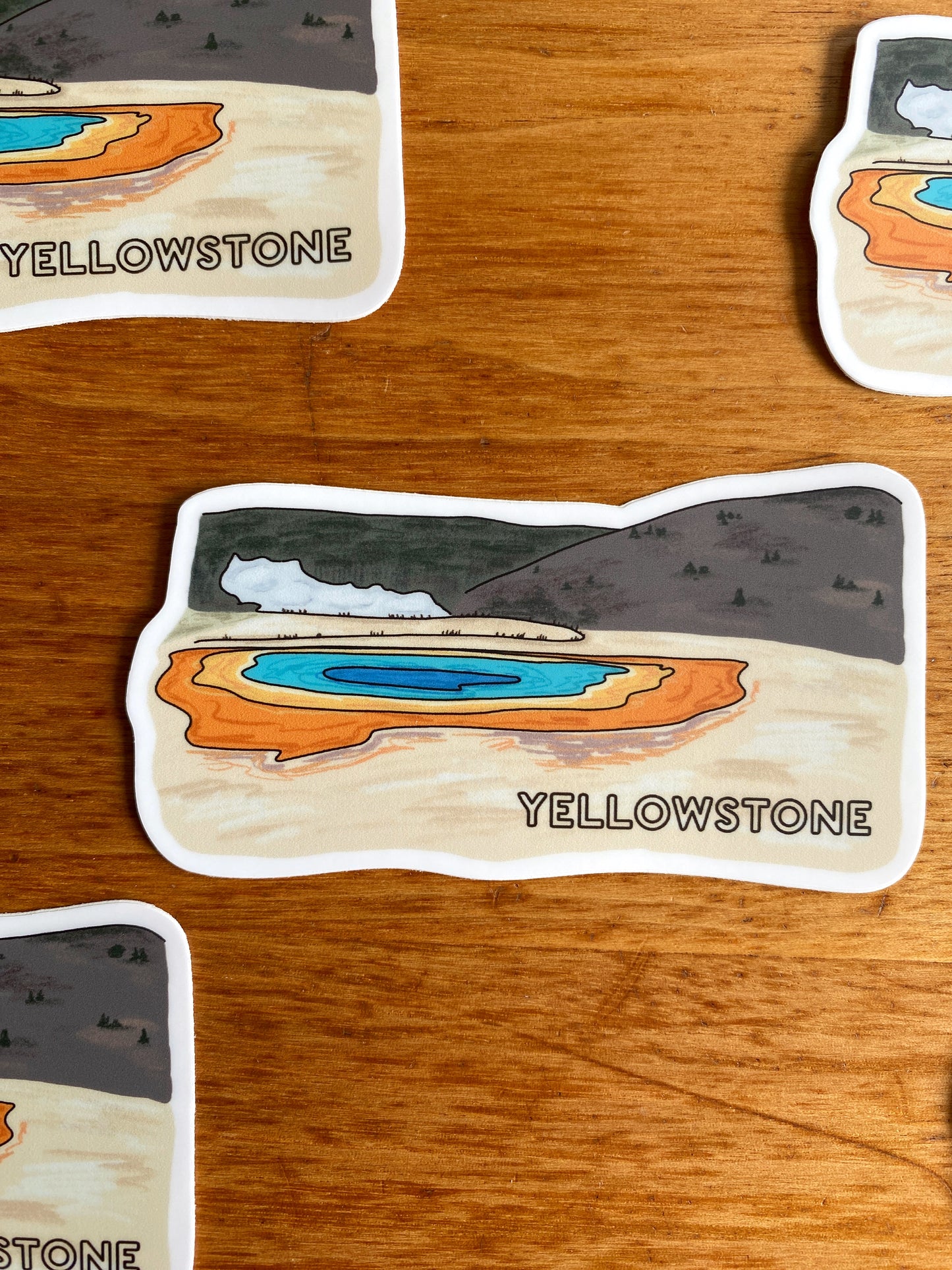 waterproof yellowstone national park sticker