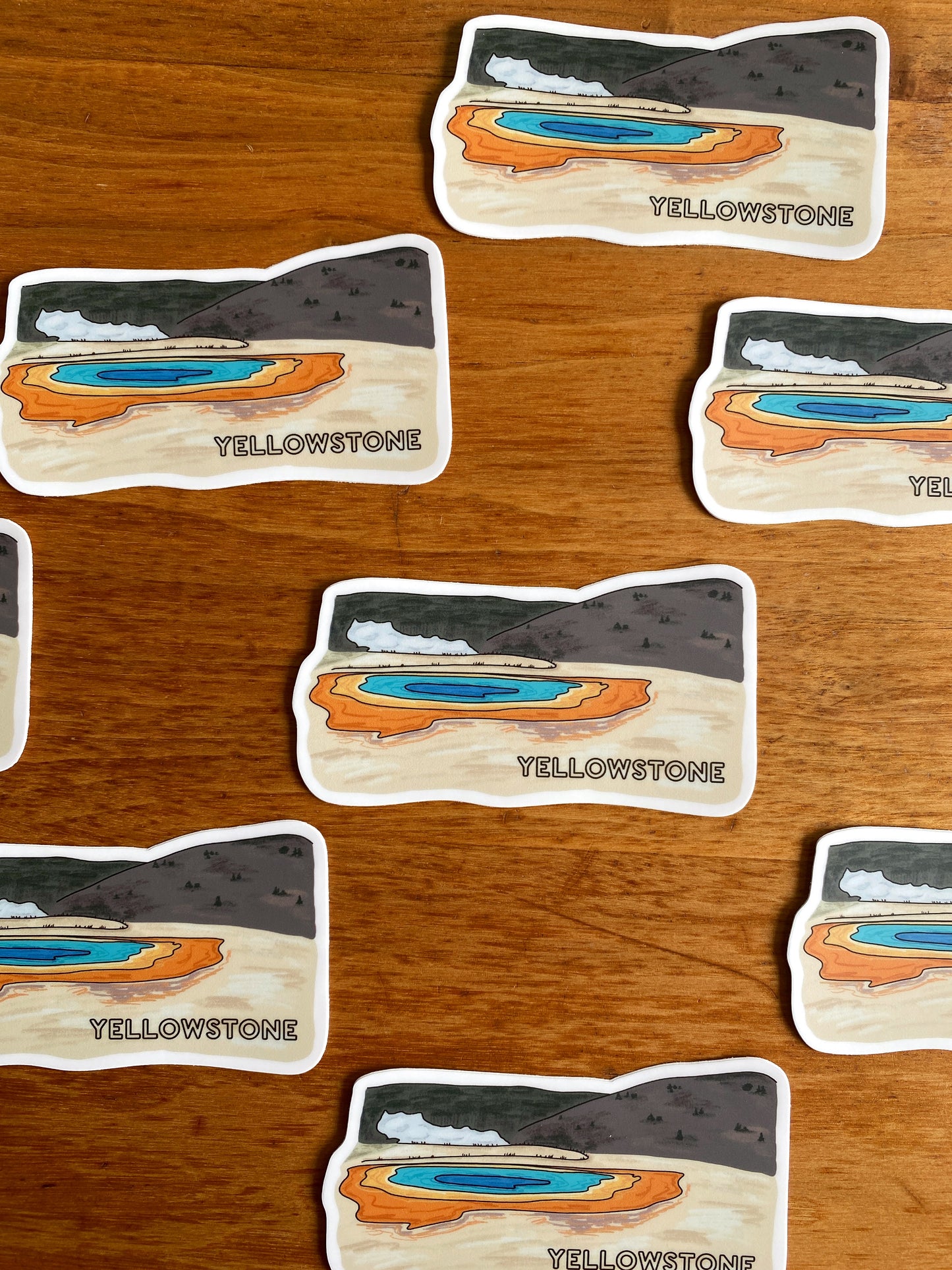 waterproof yellowstone national park sticker