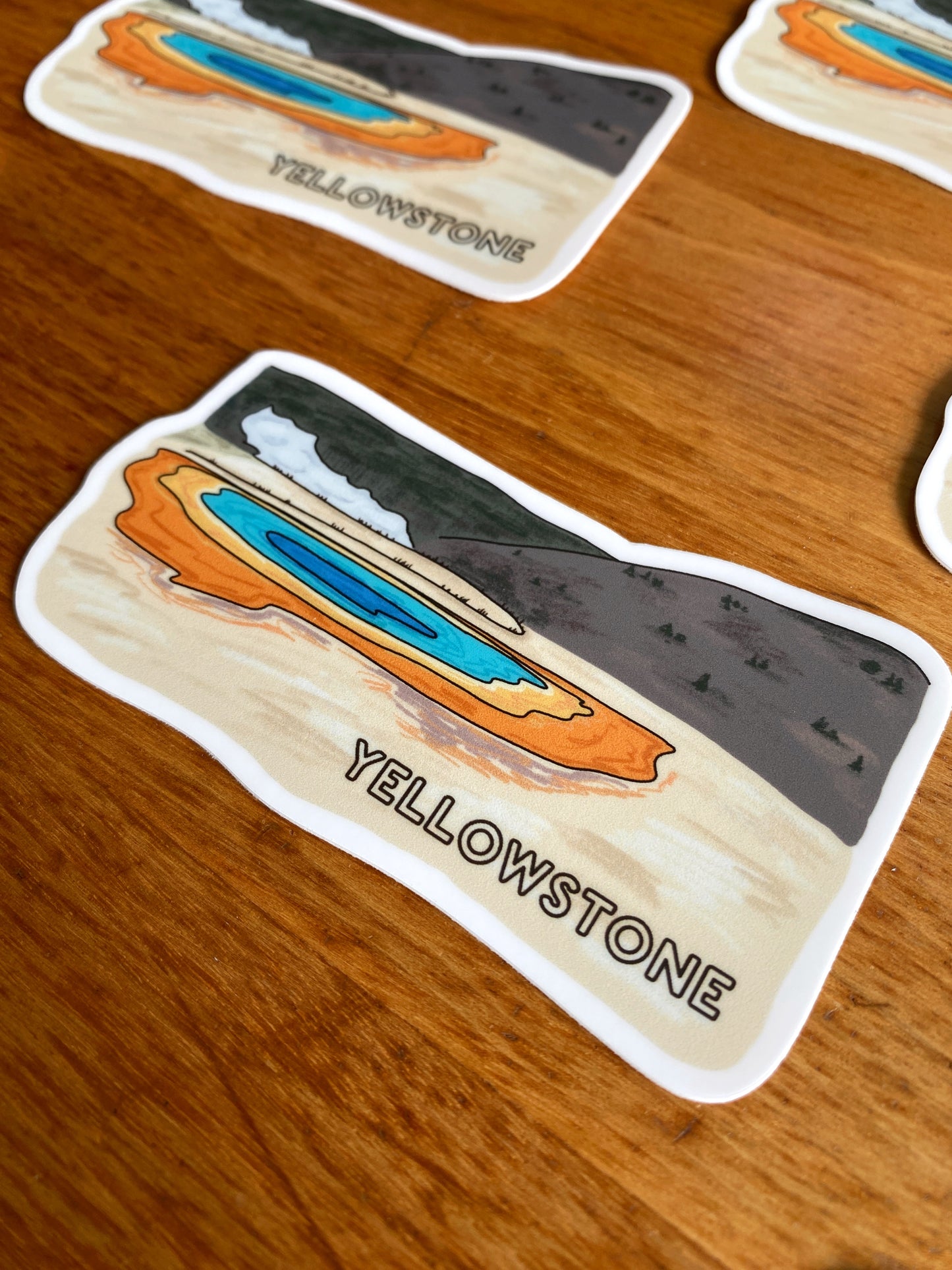 waterproof yellowstone national park sticker