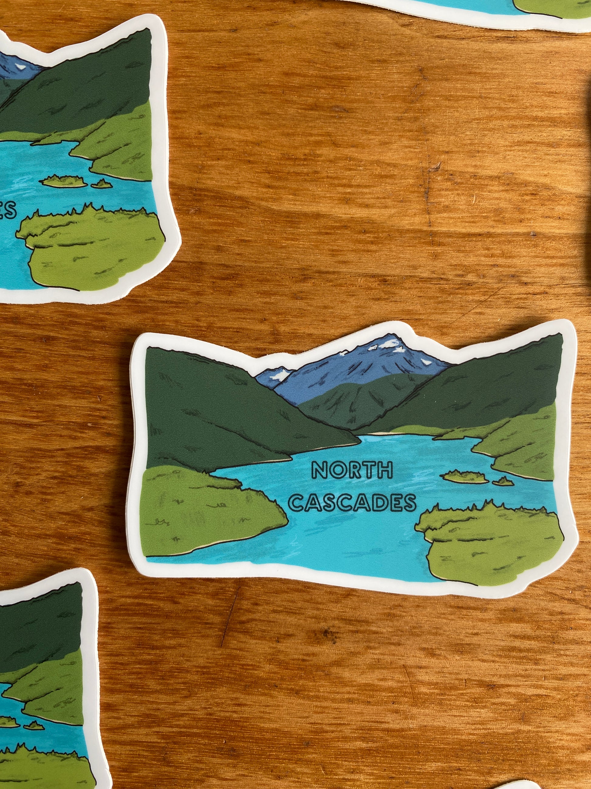 Waterproof North Cascades National Park sticker