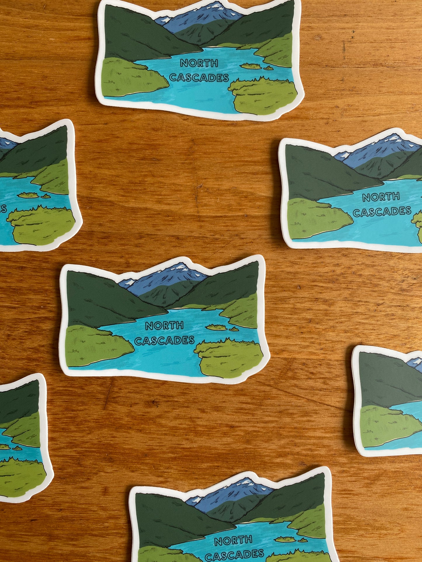 Waterproof North Cascades National Park sticker