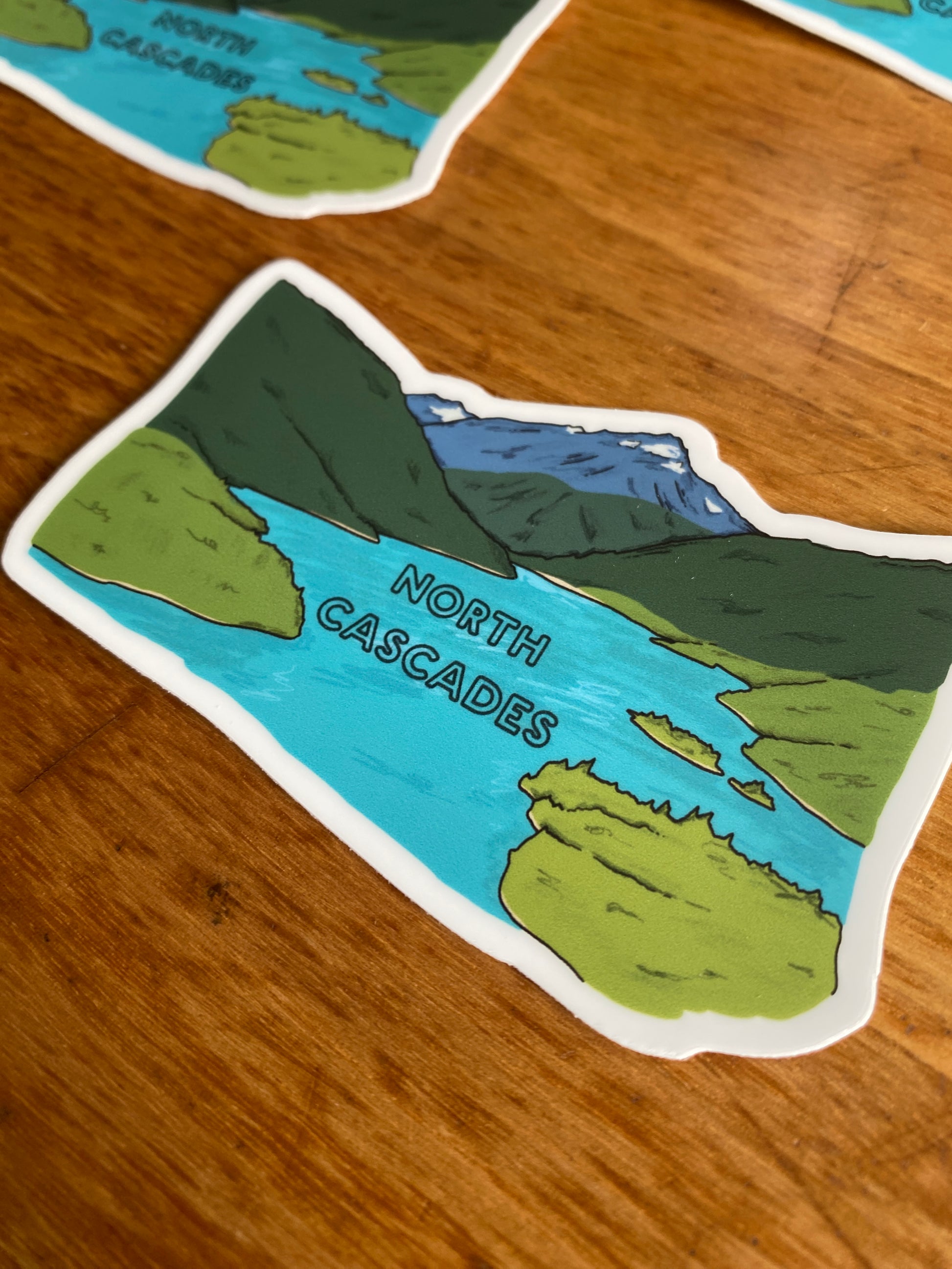 Waterproof North Cascades National Park sticker