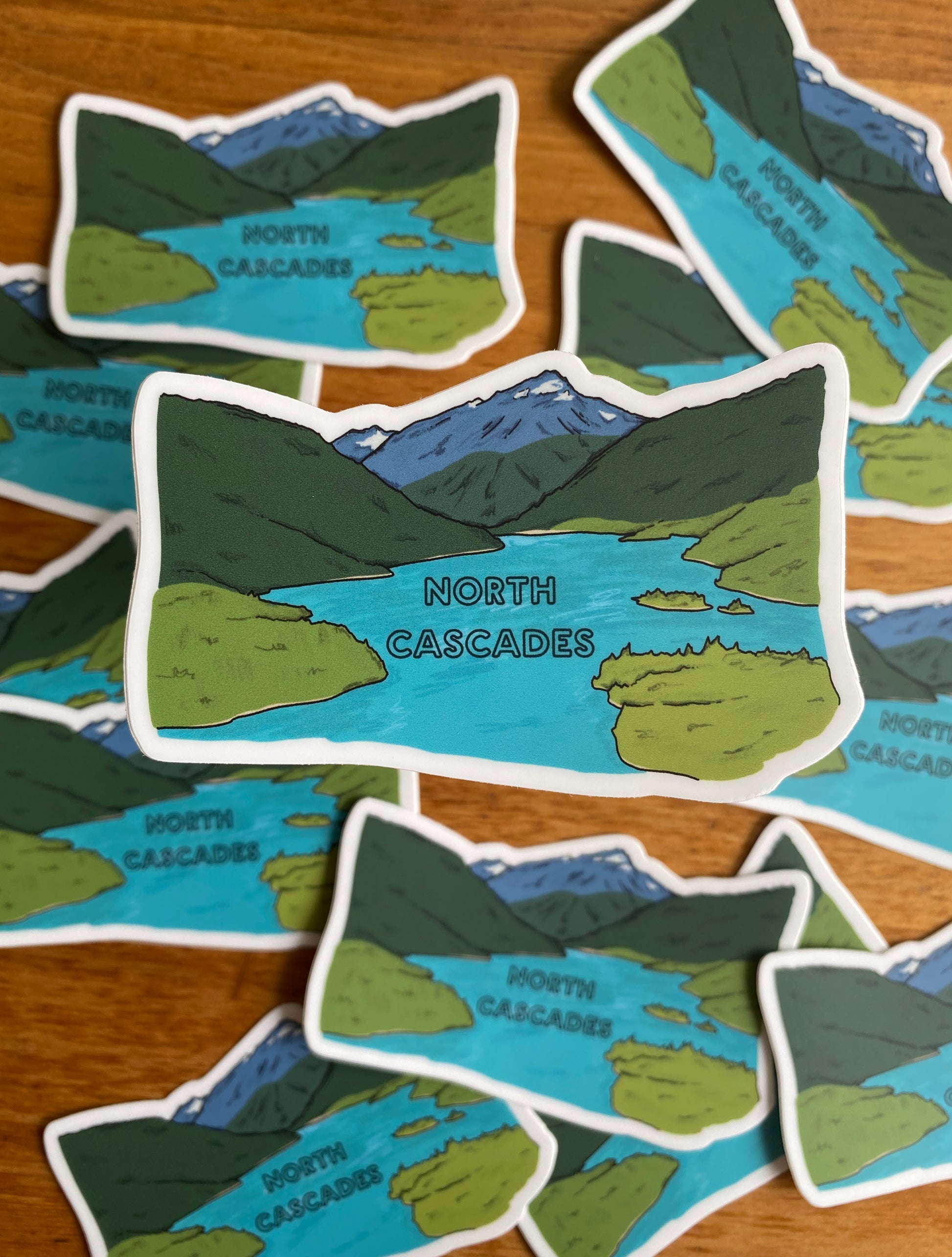 Waterproof North Cascades National Park sticker