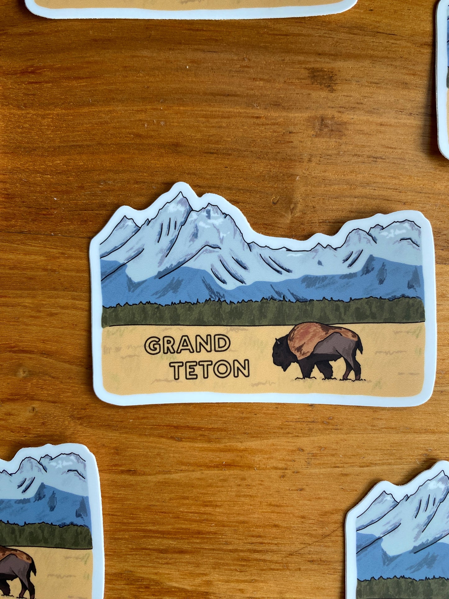 Waterproof grand teton national park sticker