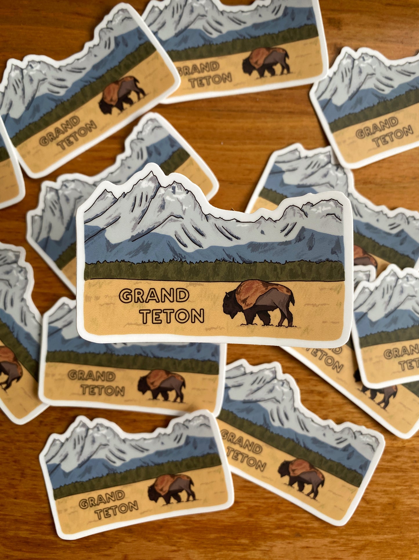 Waterproof grand teton national park sticker