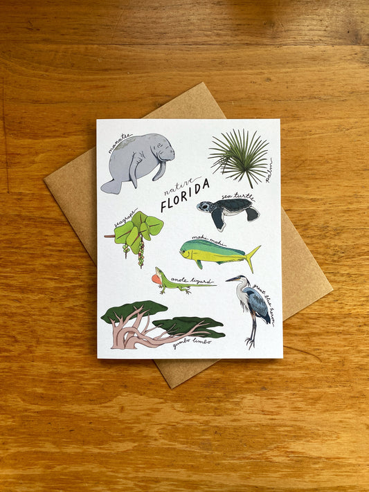 Native Florida Greeting Card