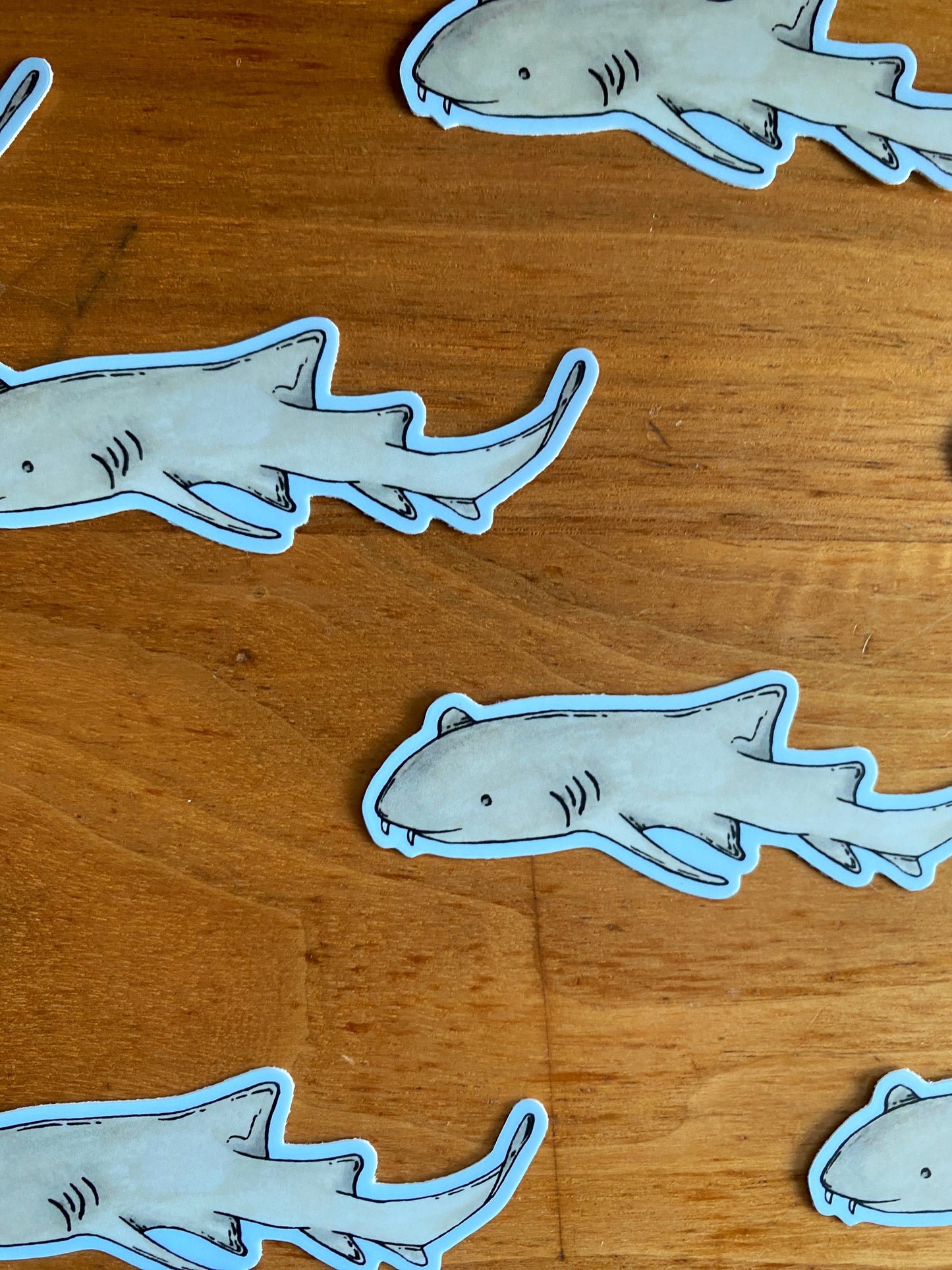 Watercolor nurse shark sticker