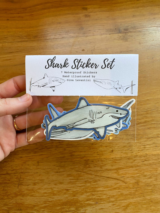 Shark Sticker Bundle- Illustrated Stickers