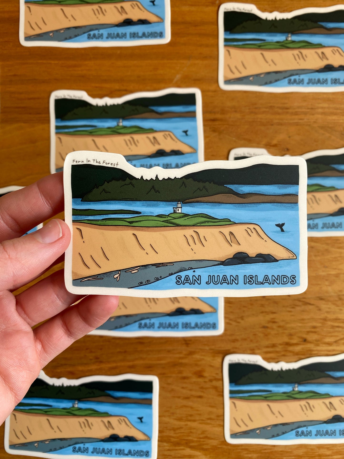 San Juan Island National Historical Park Illustrated Sticker | 3.8” x 2.25”