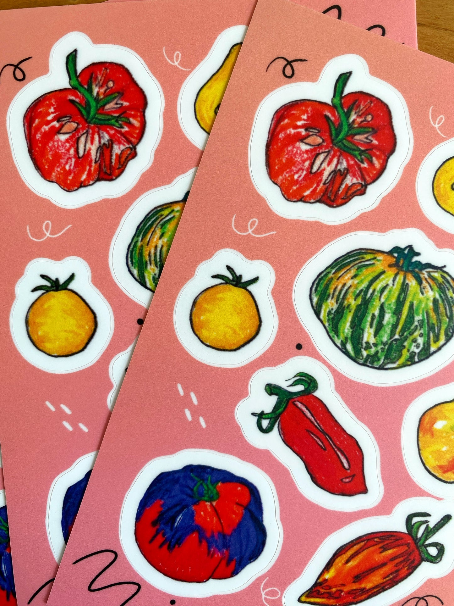 Tomato Mixed Media Sticker Sheet | 4" x 6"
