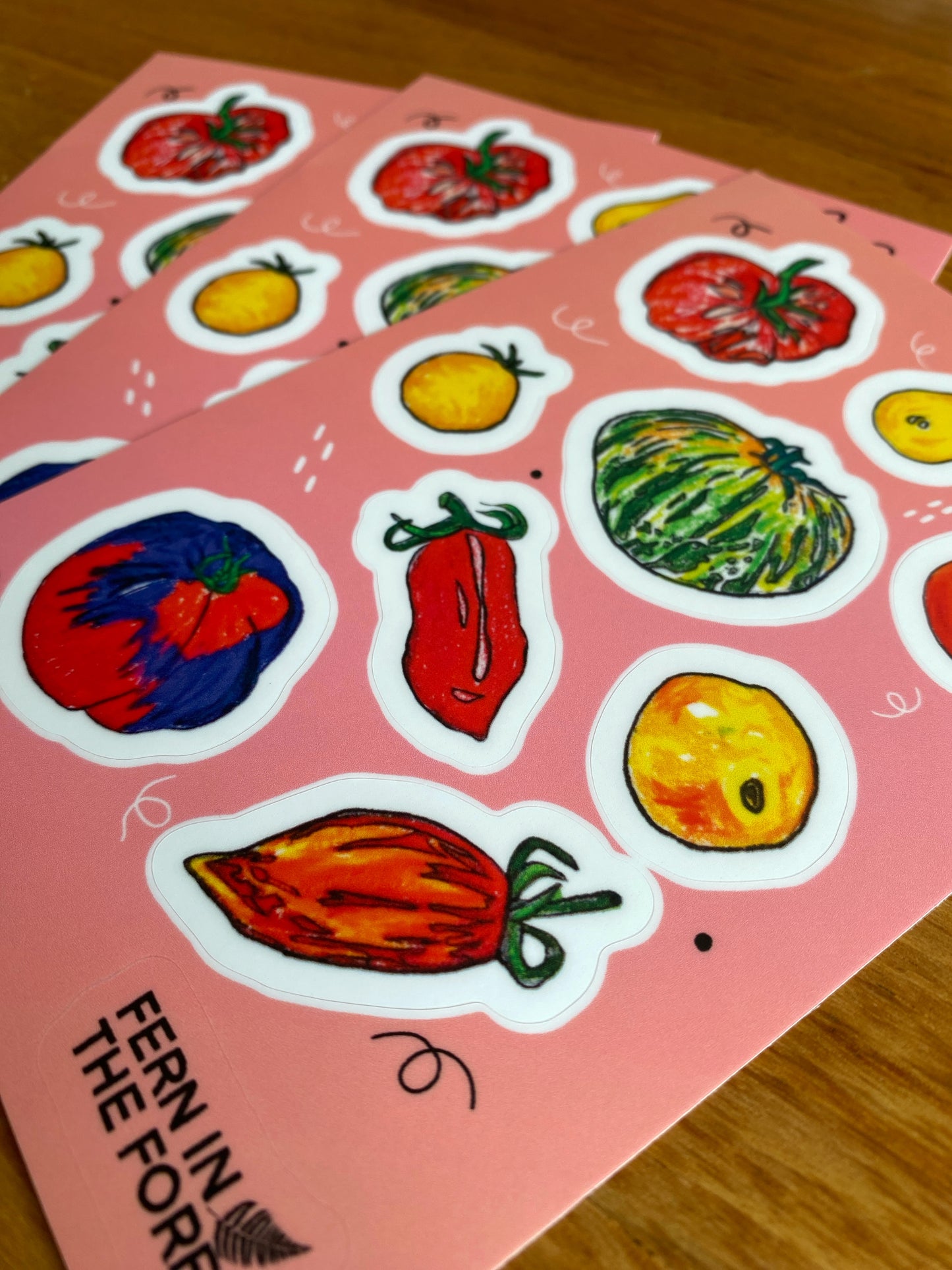Tomato Mixed Media Sticker Sheet | 4" x 6"