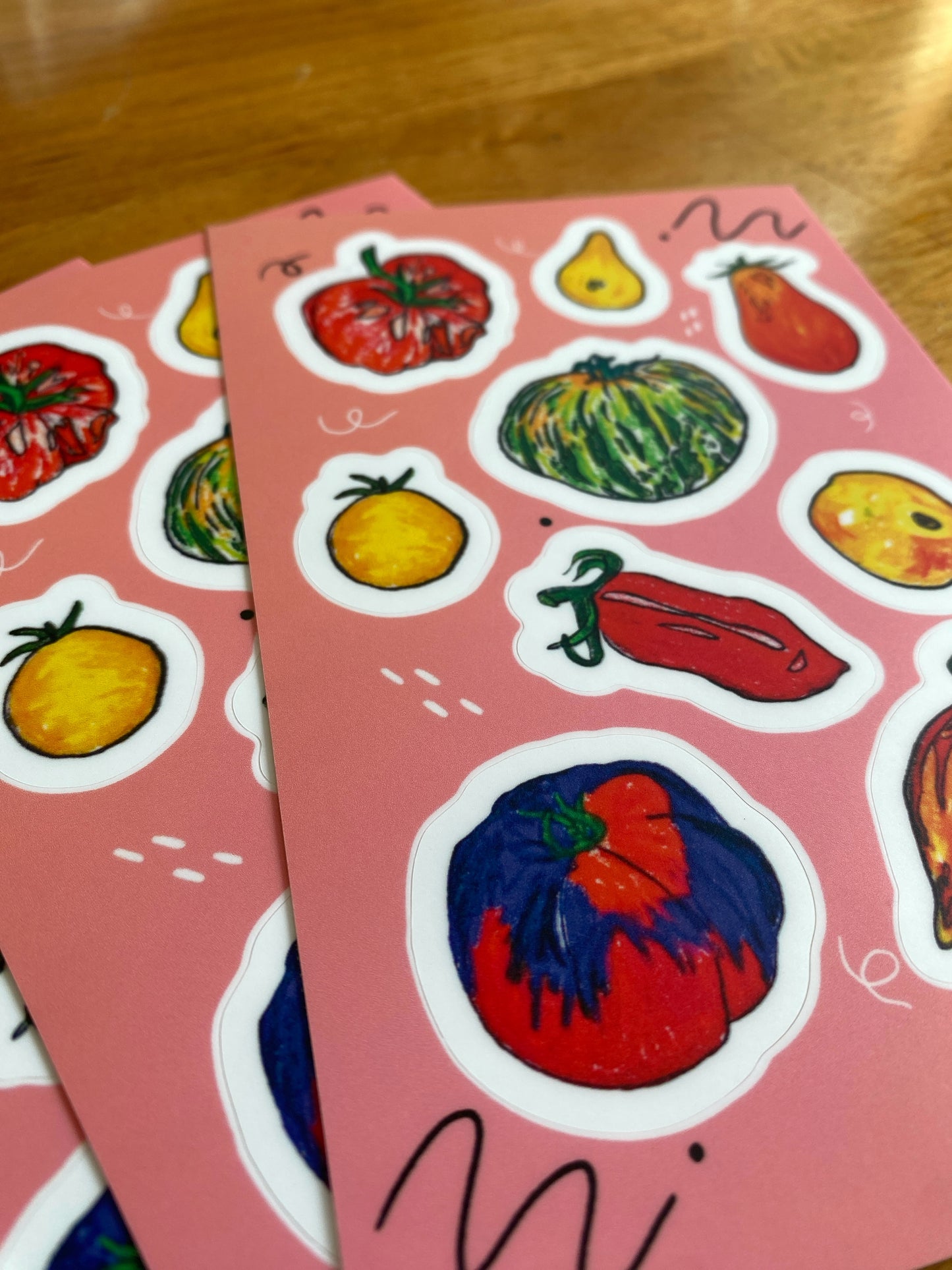 Tomato Mixed Media Sticker Sheet | 4" x 6"