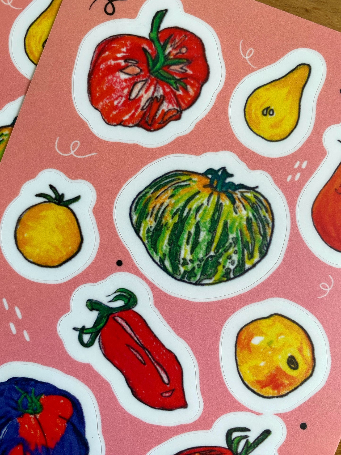 Tomato Mixed Media Sticker Sheet | 4" x 6"