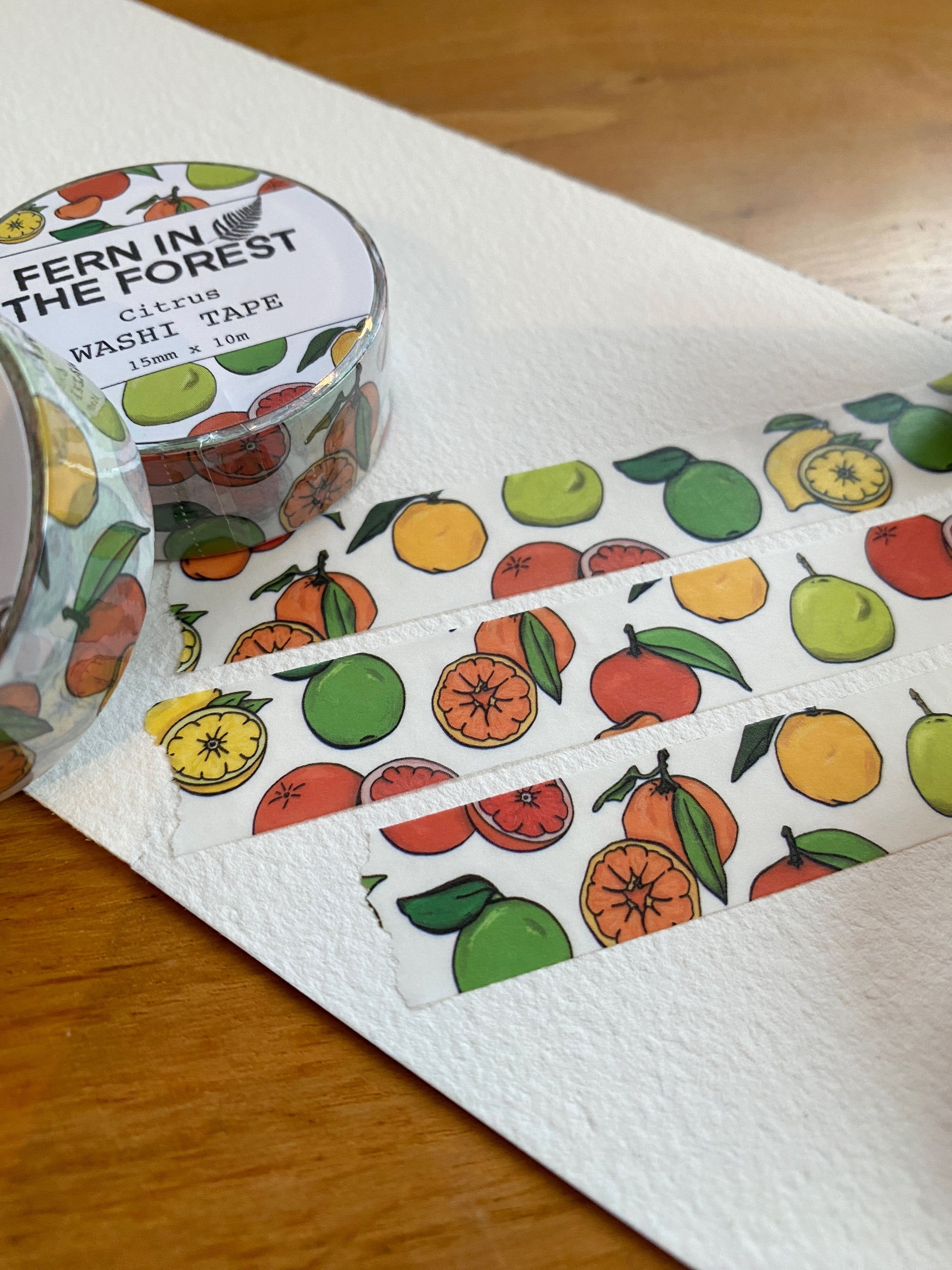 Citrus illustrated washi tape