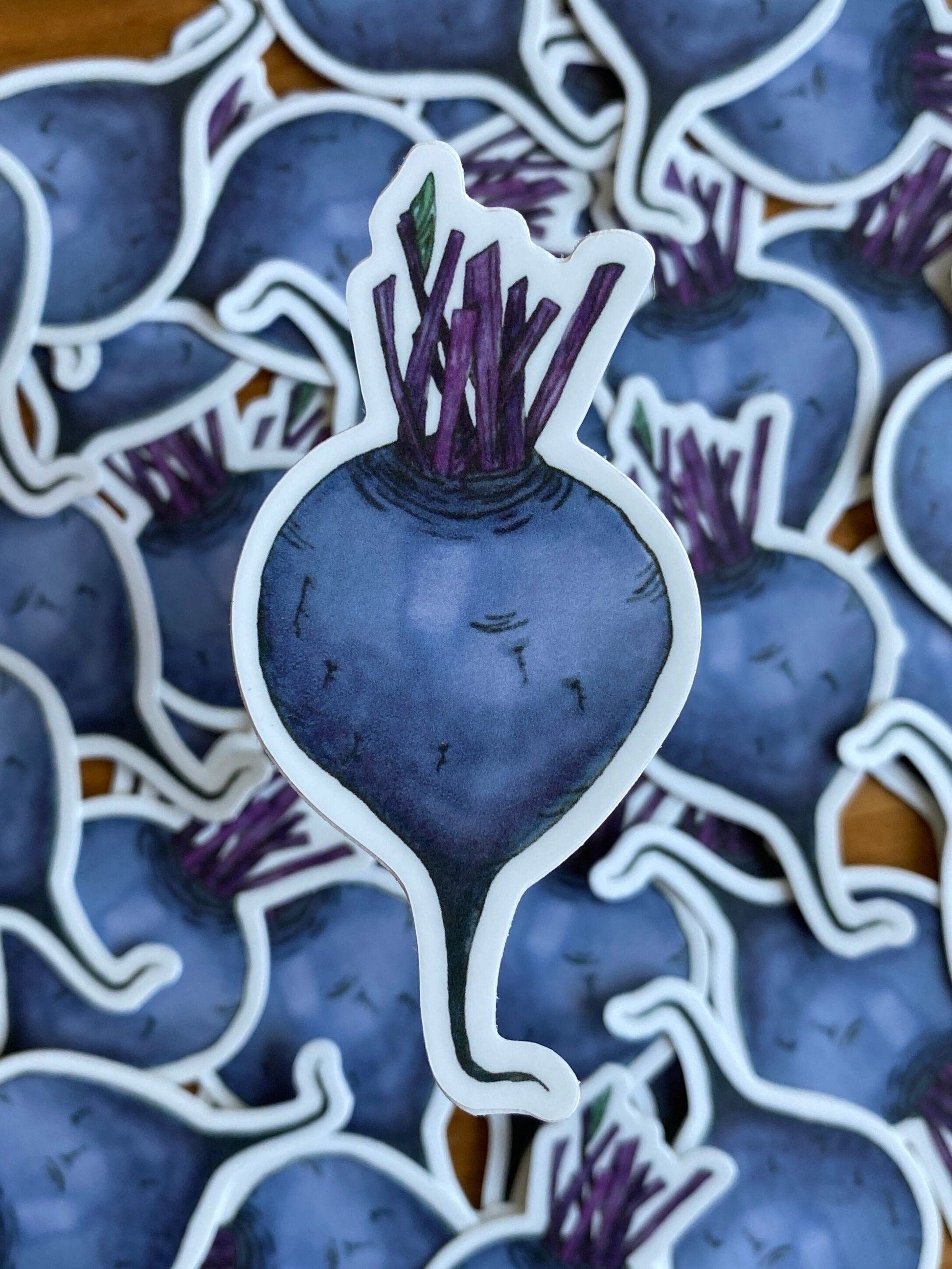 Watercolor beet sticker