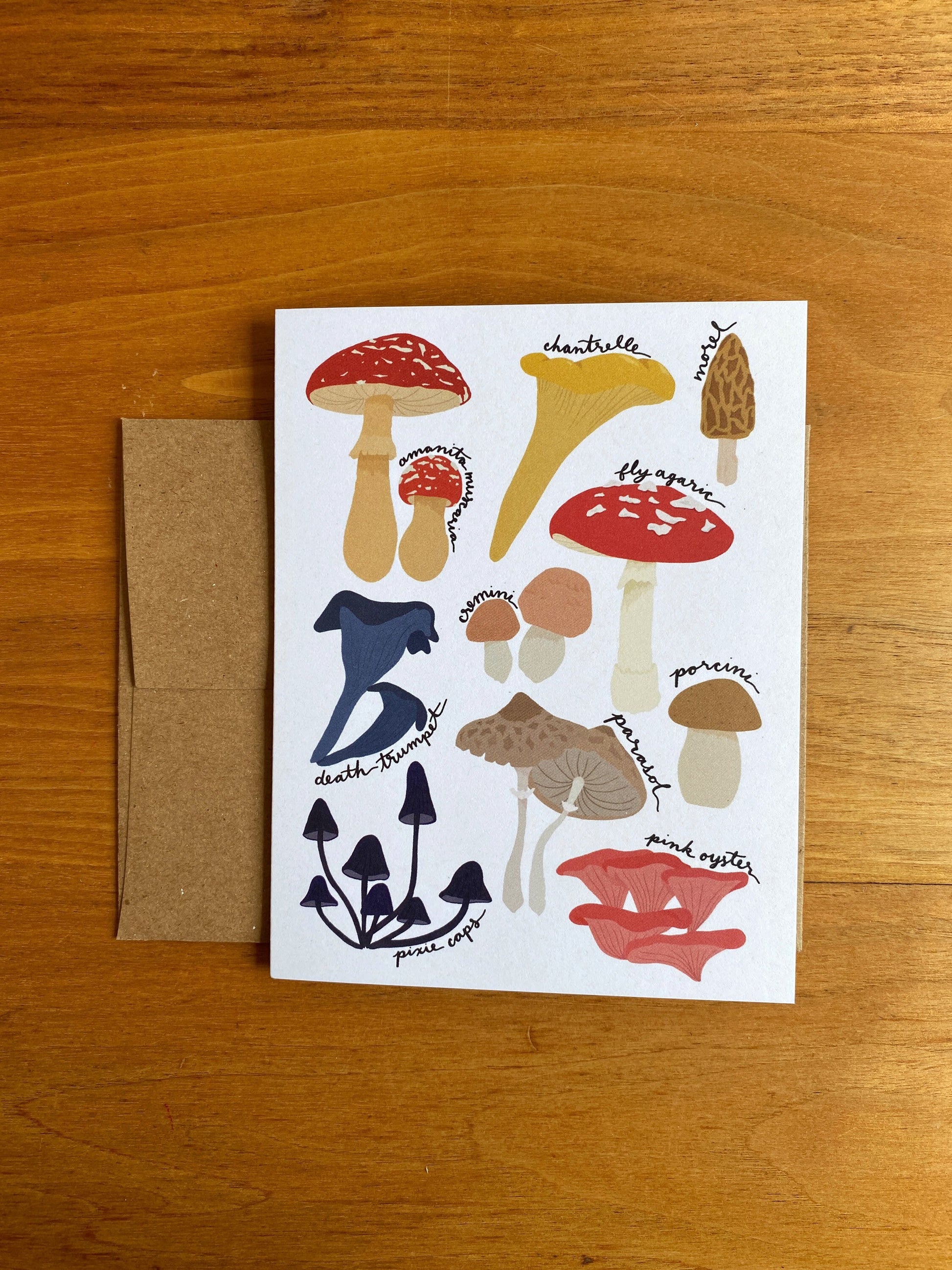 Mushroom greeting card