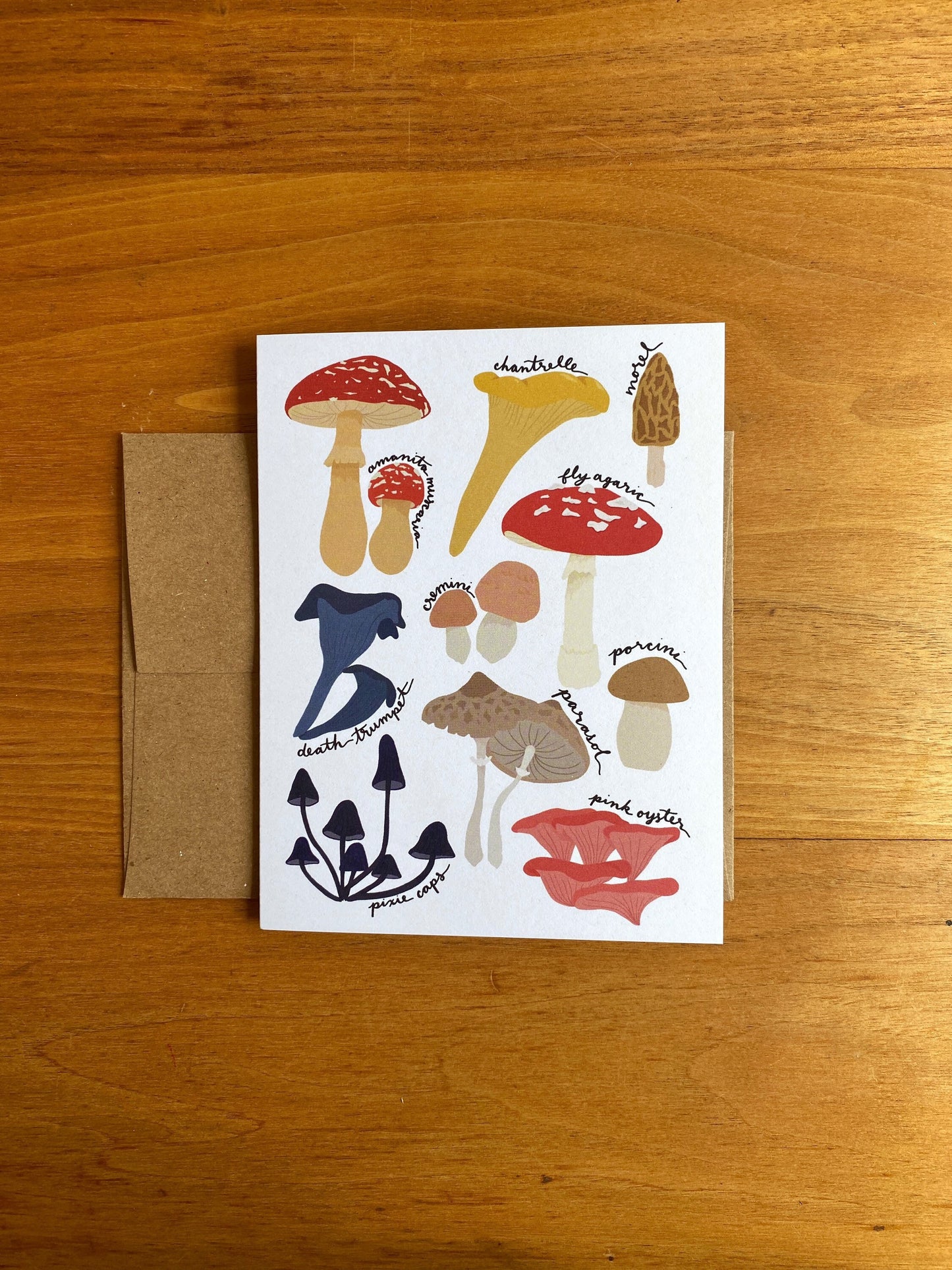 Mushroom greeting card