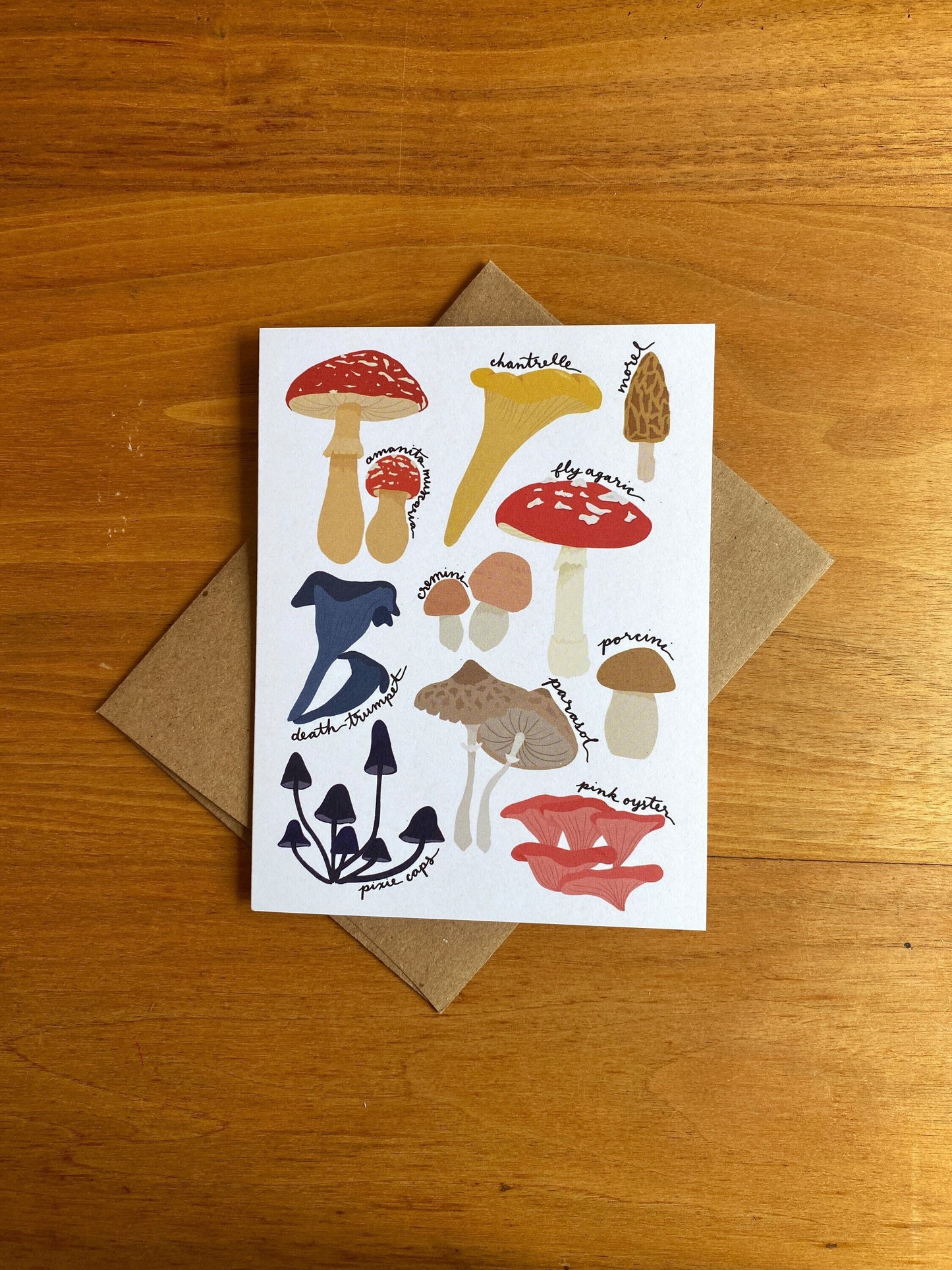 Mushroom greeting card