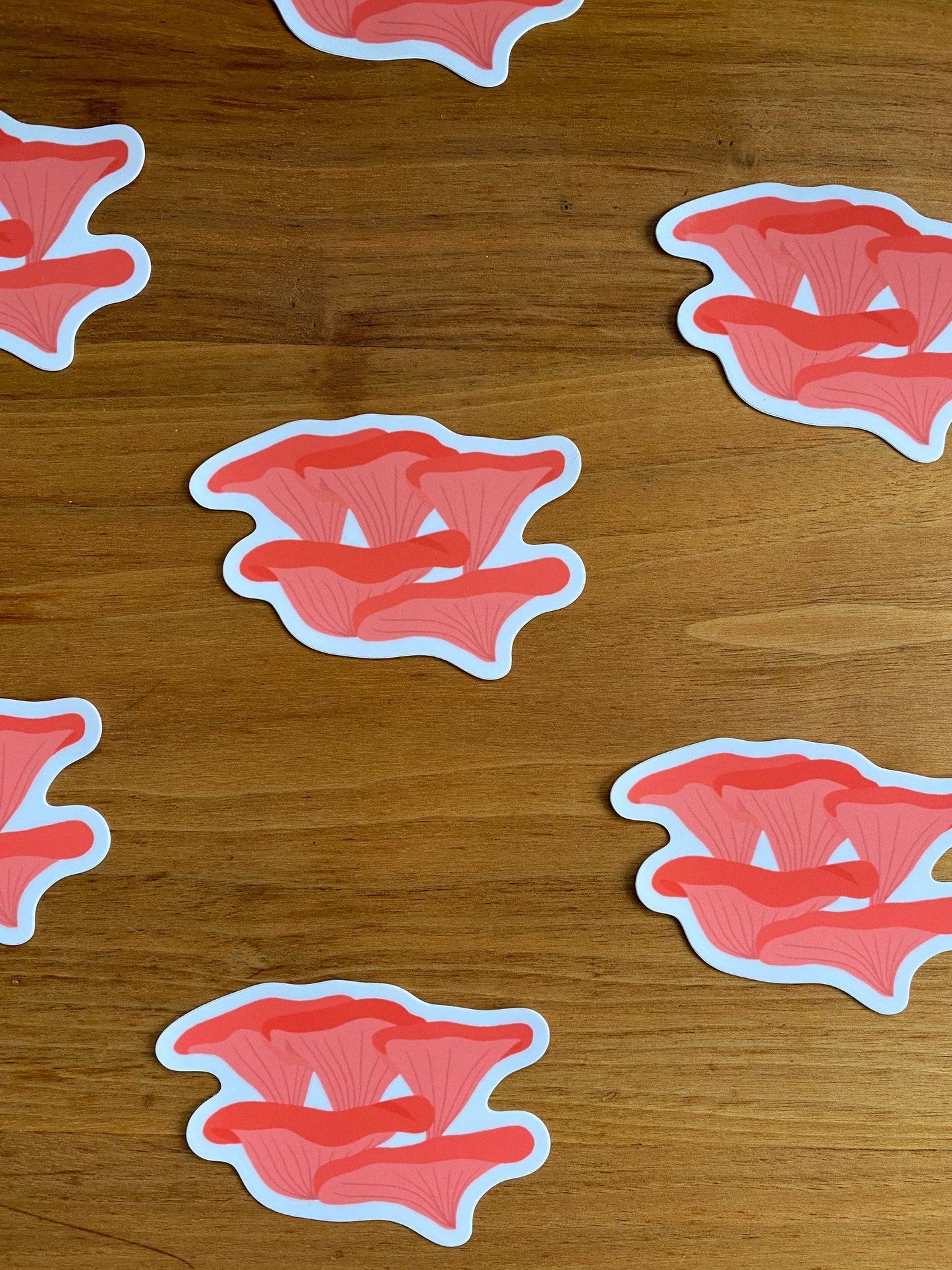 pink oyster mushroom sticker